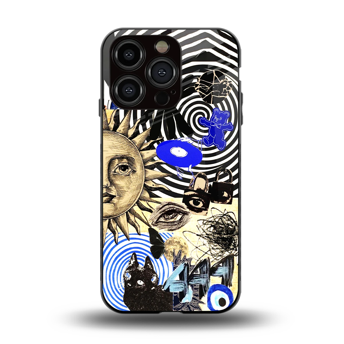 Psychedelic Vibes back phone cover | glass case for iphone 12 pro