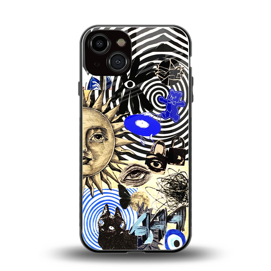 Psychedelic Vibes back phone cover | glass case for iphone 13