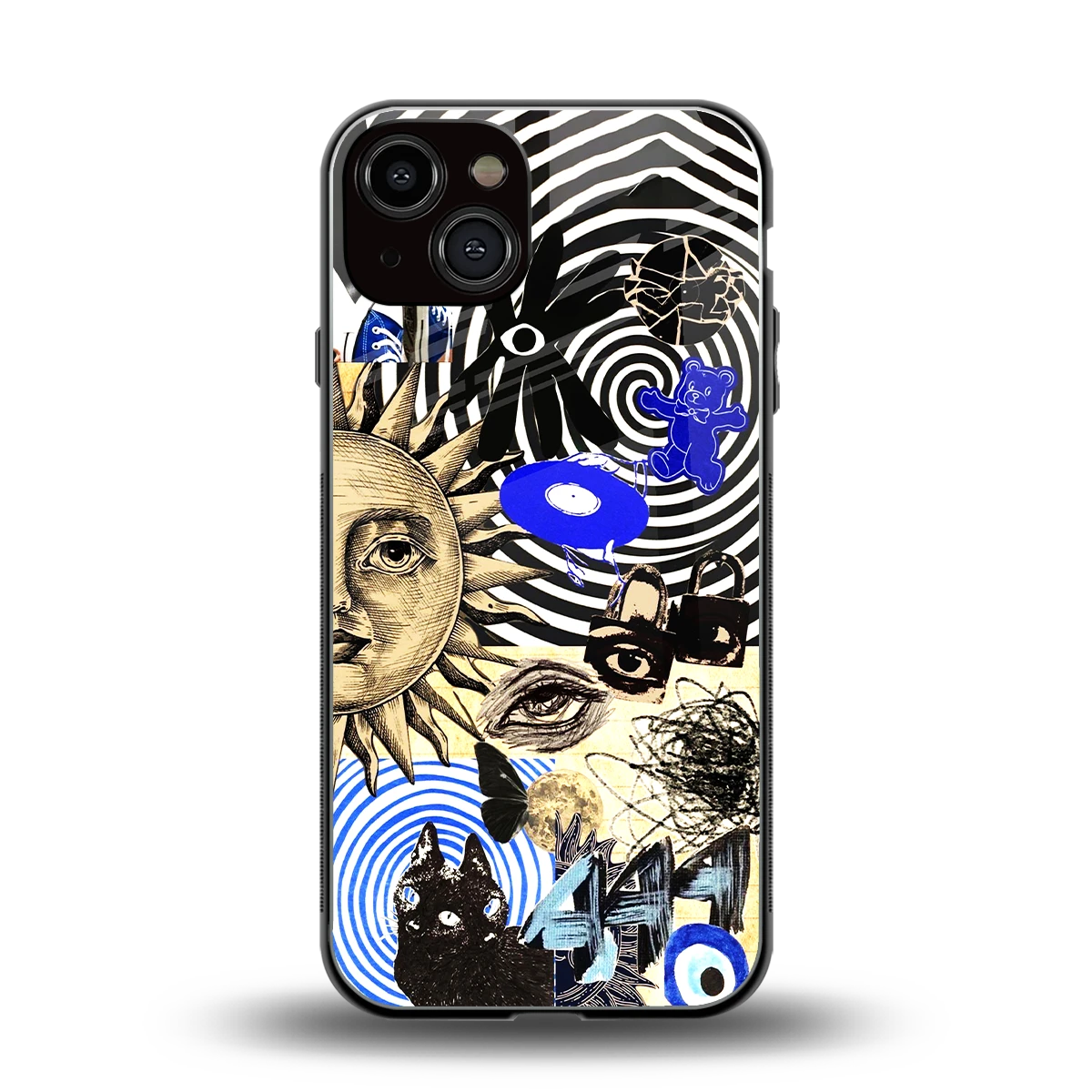 Psychedelic Vibes back phone cover | glass case for iphone 14