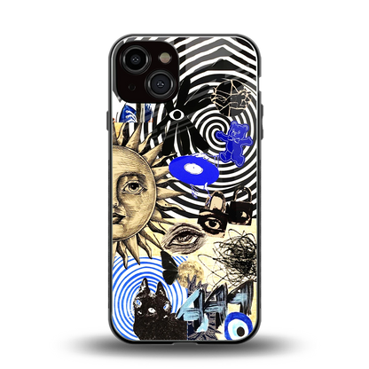 Psychedelic Vibes back phone cover | glass case for iphone 14