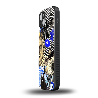 Psychedelic Vibes iphone 14 mobile cover | shockproof glass phone case