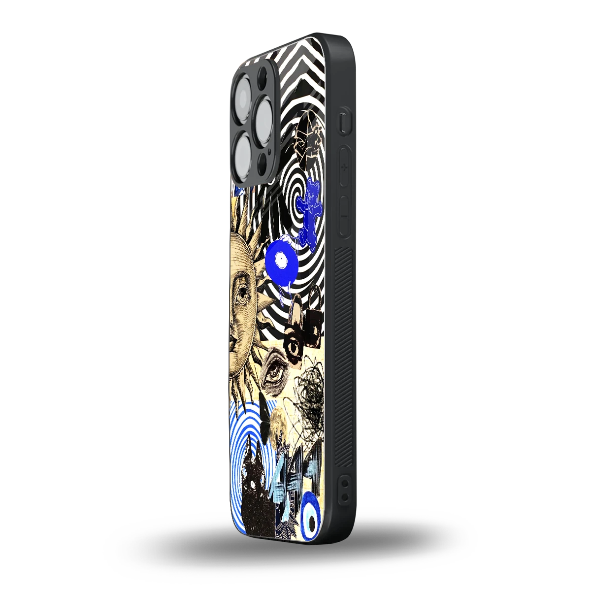 Psychedelic Vibes iphone 15 pro max mobile cover | shockproof glass phone case