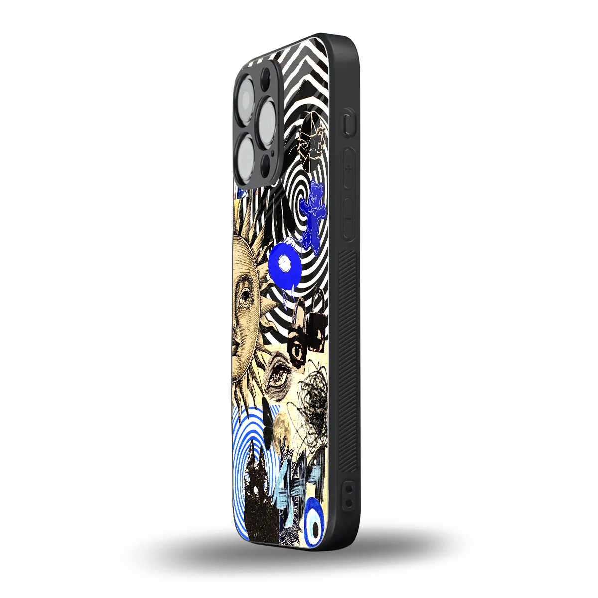 Psychedelic Vibes iphone 16 pro max mobile cover | shockproof glass phone case