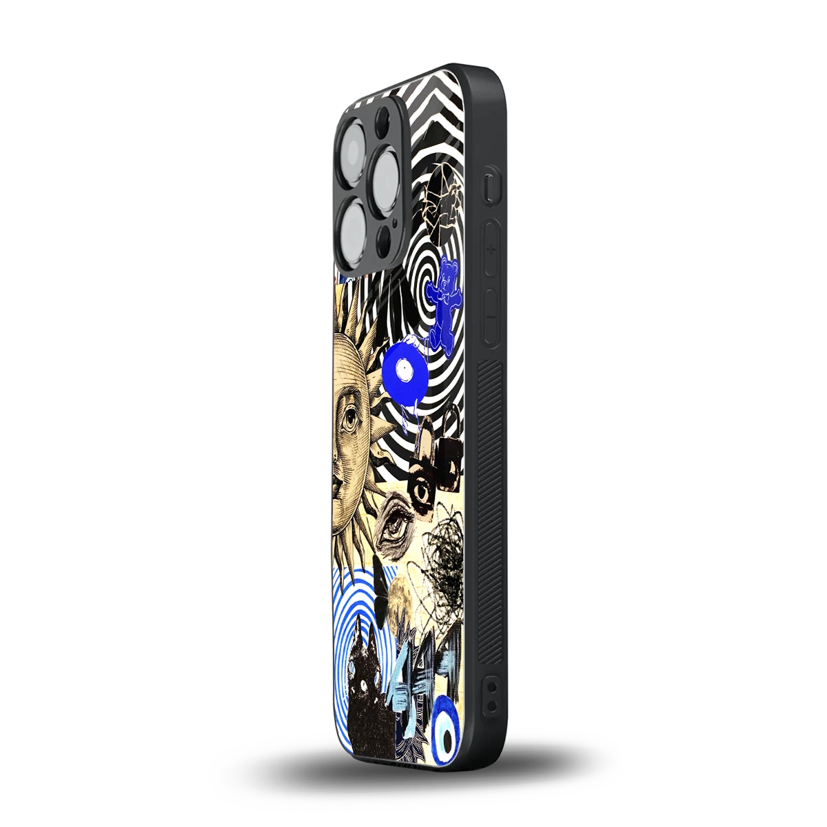 Psychedelic Vibes iphone 16 pro mobile cover | shockproof glass phone case