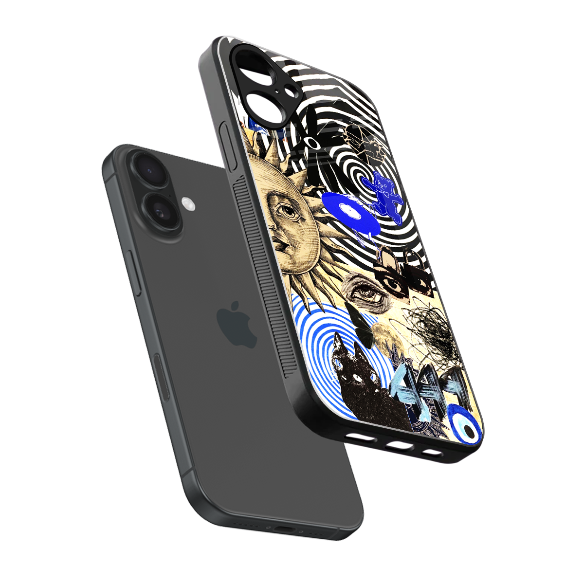 Psychedelic Vibes Phone Case for Iphone 16 | Glass Case
