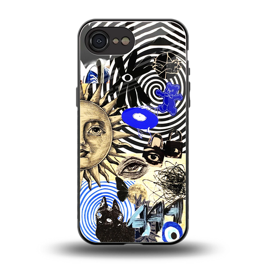 Psychedelic Vibes back phone cover | glass case for iphone 16e