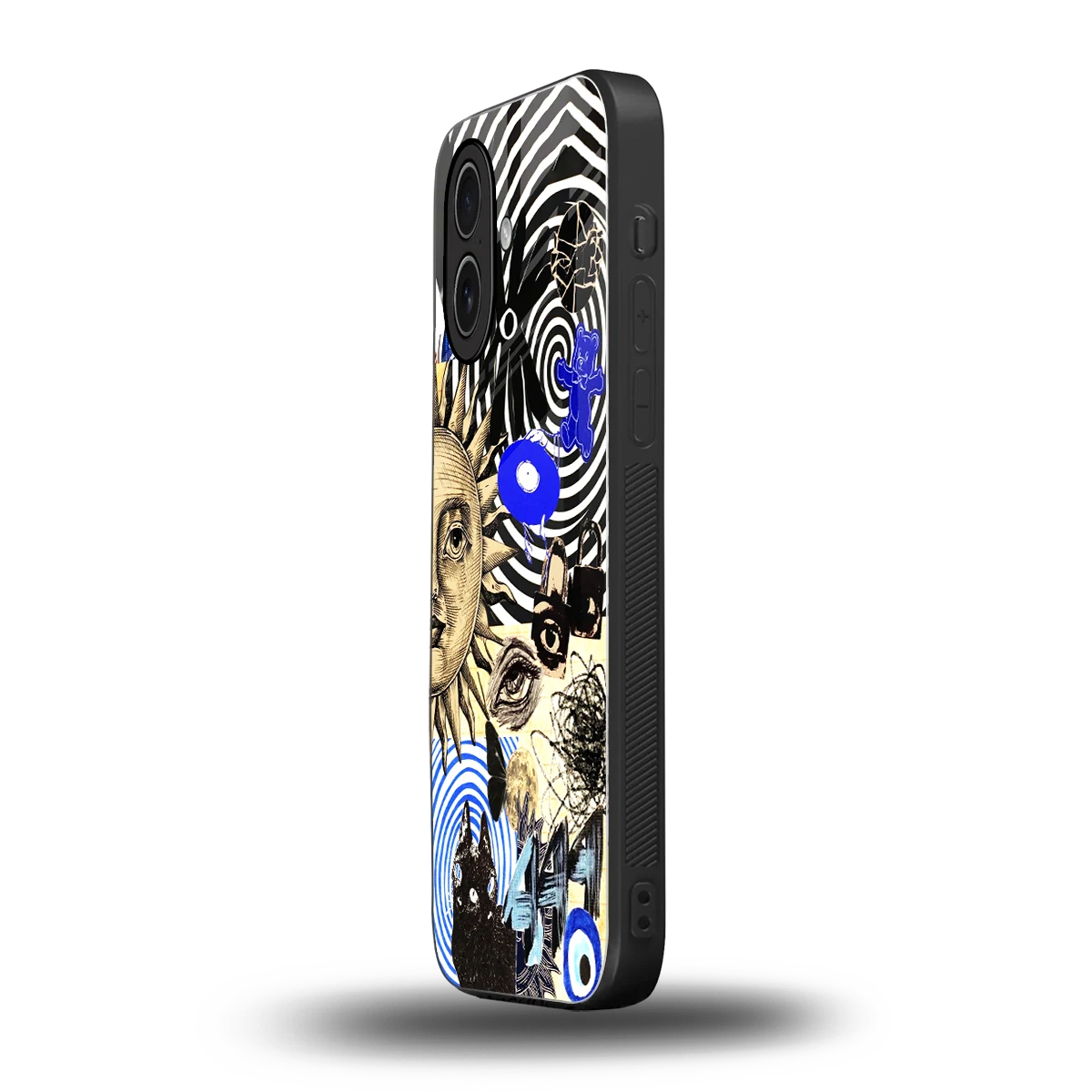 Psychedelic Vibes iphone 17 mobile cover | shockproof glass phone case