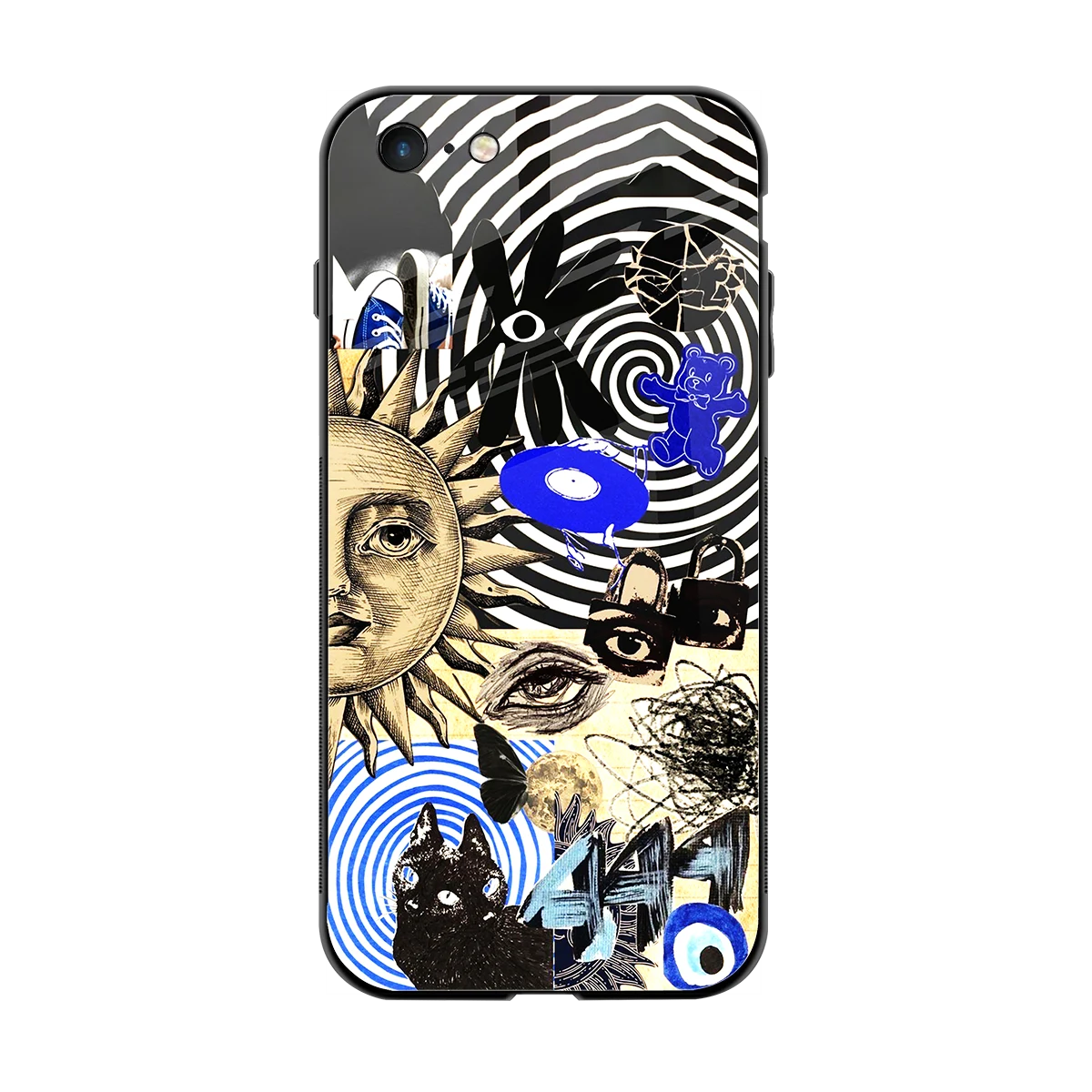 Psychedelic Vibes back phone cover | glass case for iphone 6
