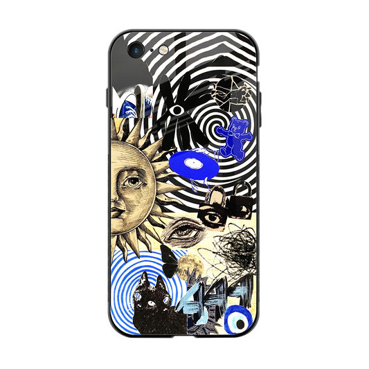 Psychedelic Vibes back phone cover | glass case for iphone 6