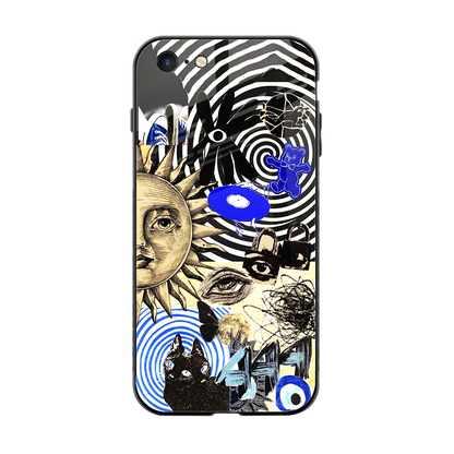 Psychedelic Vibes back phone cover | glass case for iphone 6s plus