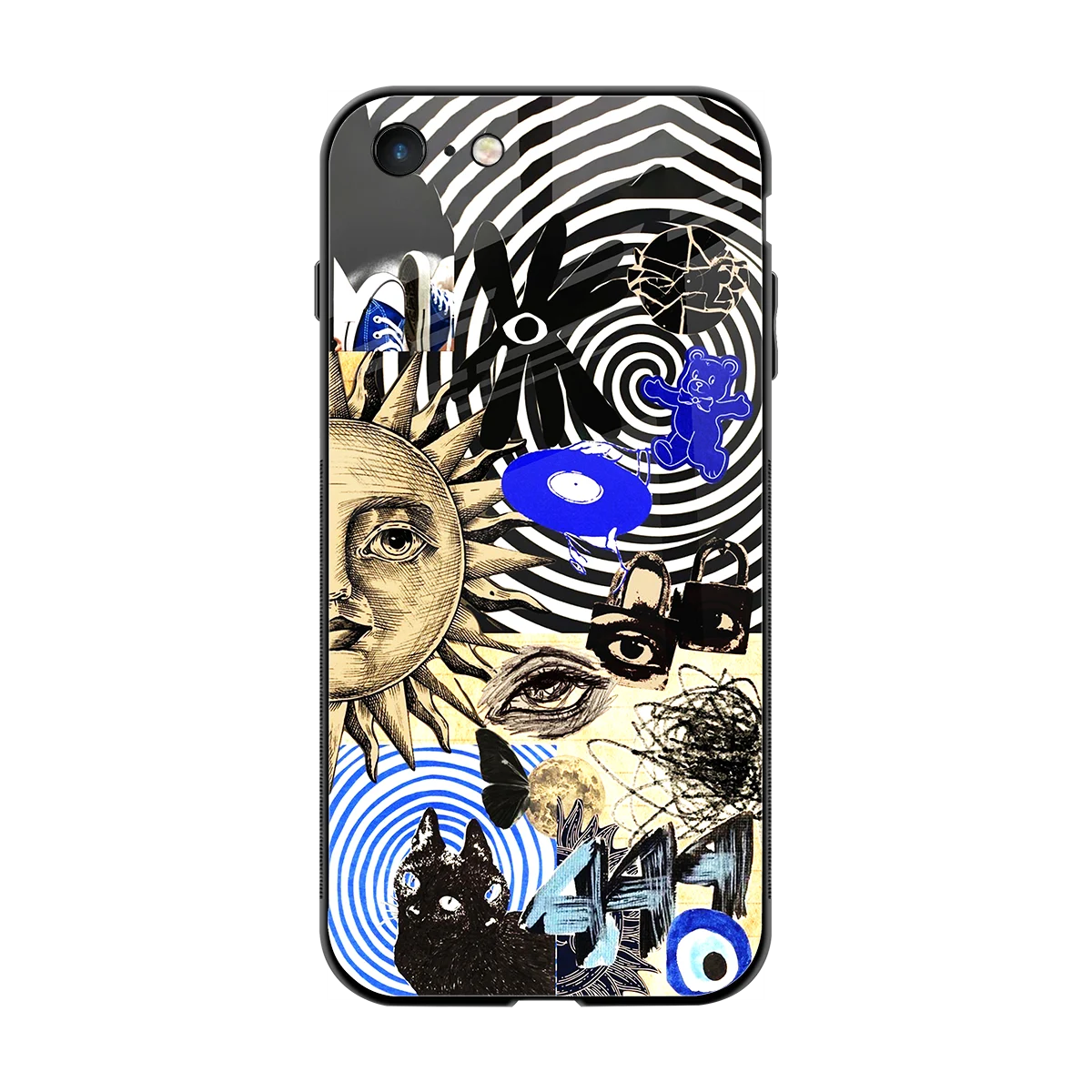 Psychedelic Vibes back phone cover | glass case for iphone 7