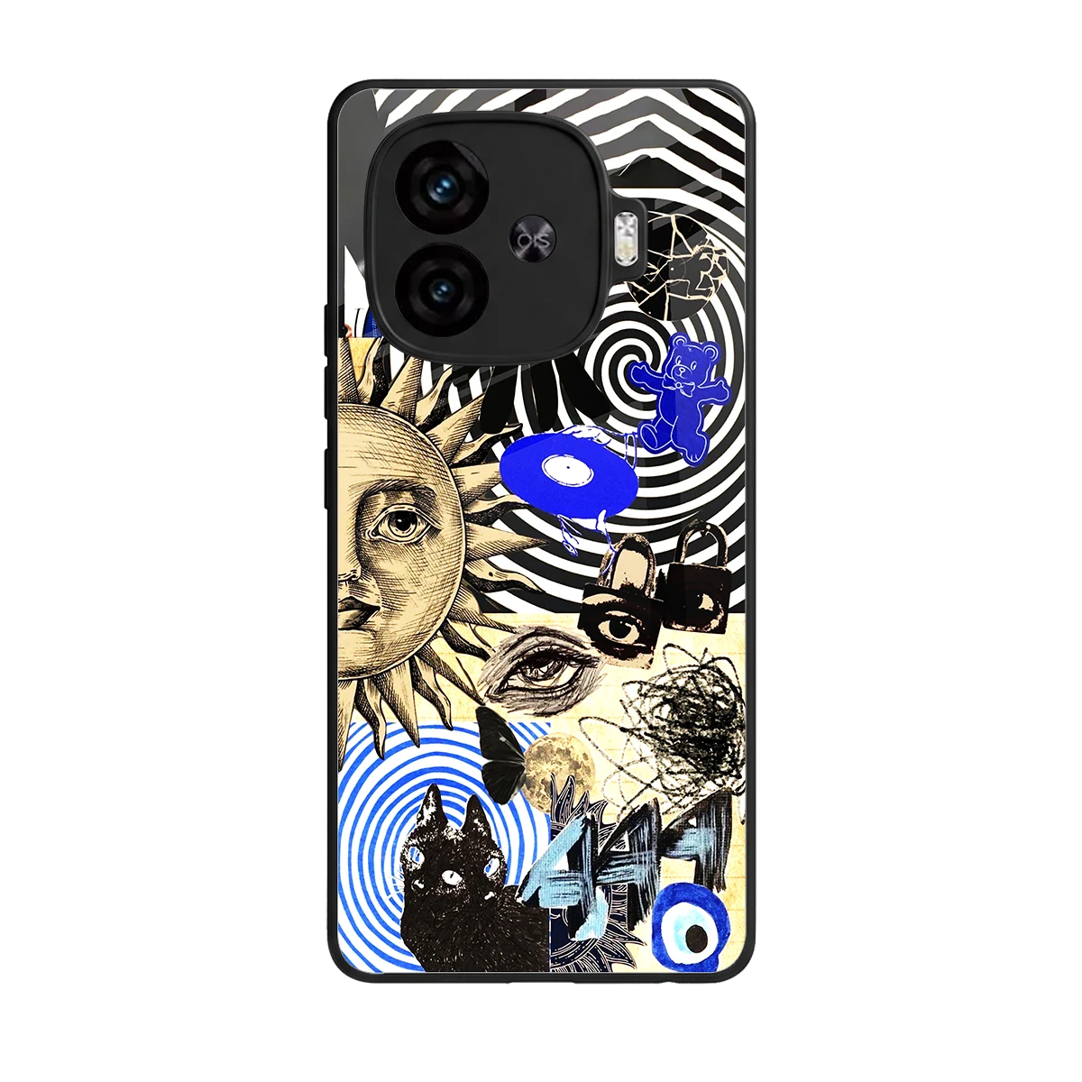 Psychedelic Vibes back phone cover | glass case for iqoo neo 10r 5g