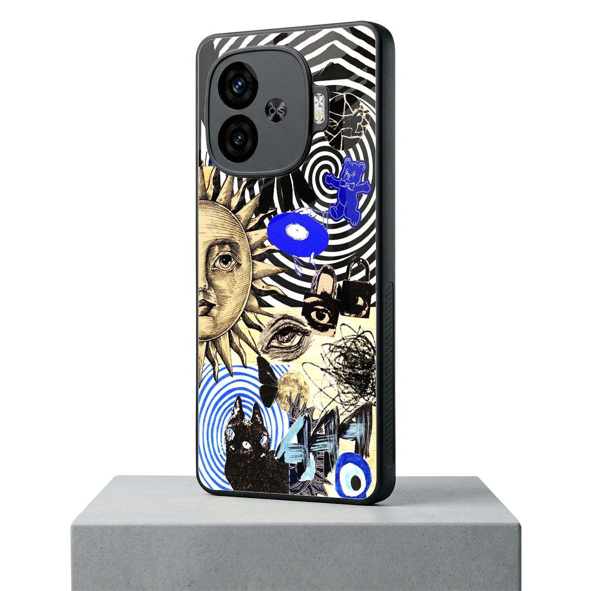 Psychedelic Vibes iqoo neo 10r 5g mobile cover | shockproof glass phone case