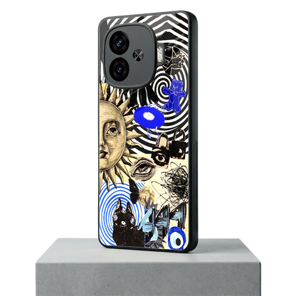 Psychedelic Vibes iqoo neo 10r 5g mobile cover | shockproof glass phone case