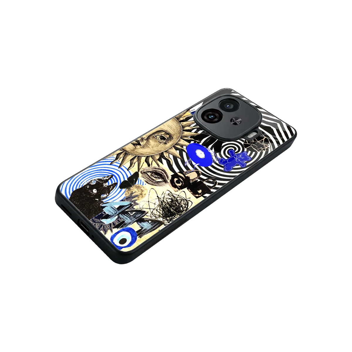 Psychedelic Vibes stylish phone case for iqoo neo 10r 5g | glossy glass and slim fit