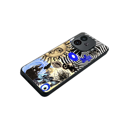 Psychedelic Vibes stylish phone case for iqoo neo 10r 5g | glossy glass and slim fit