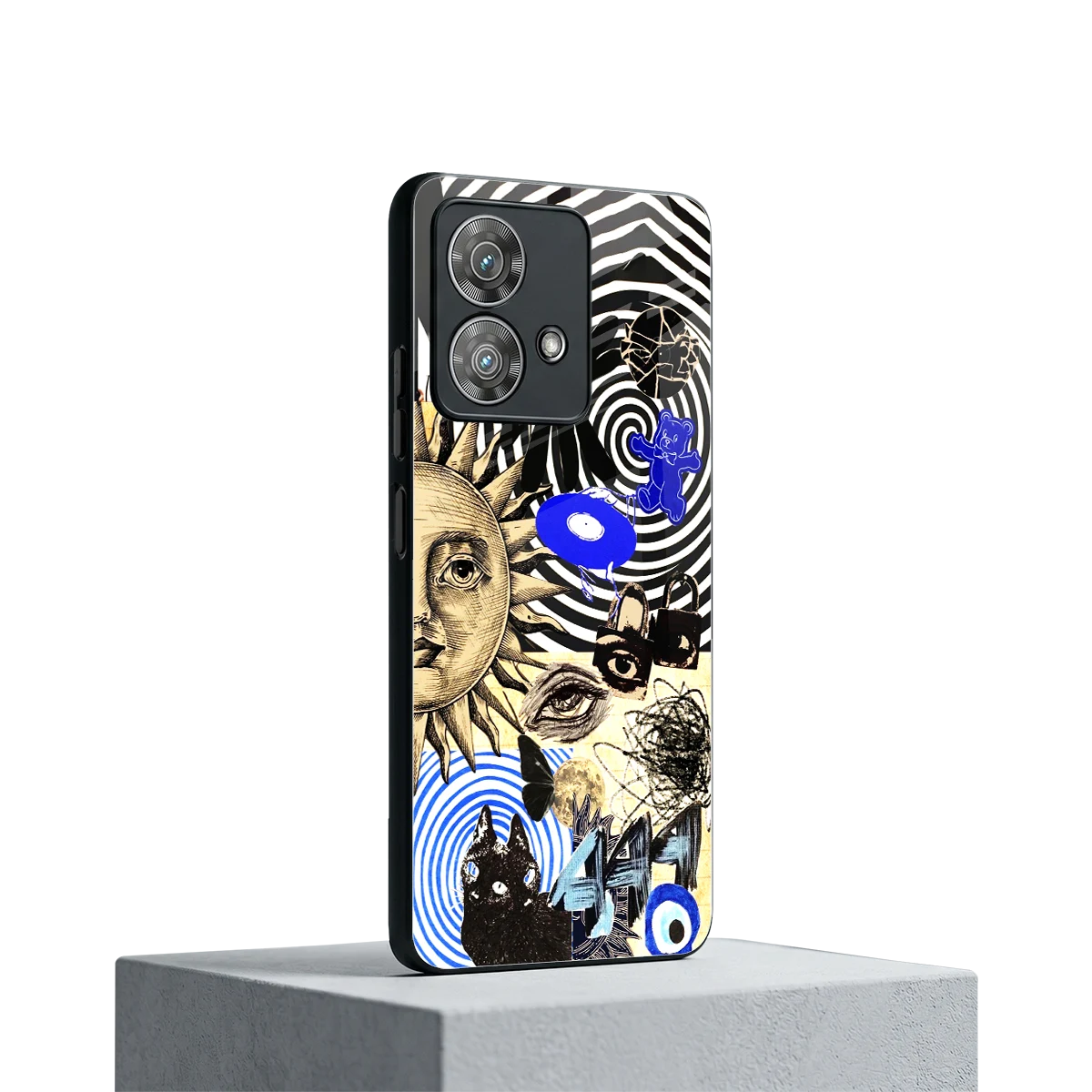 Psychedelic Vibes motorola edge 40 neo 5g mobile cover | shockproof glass phone case