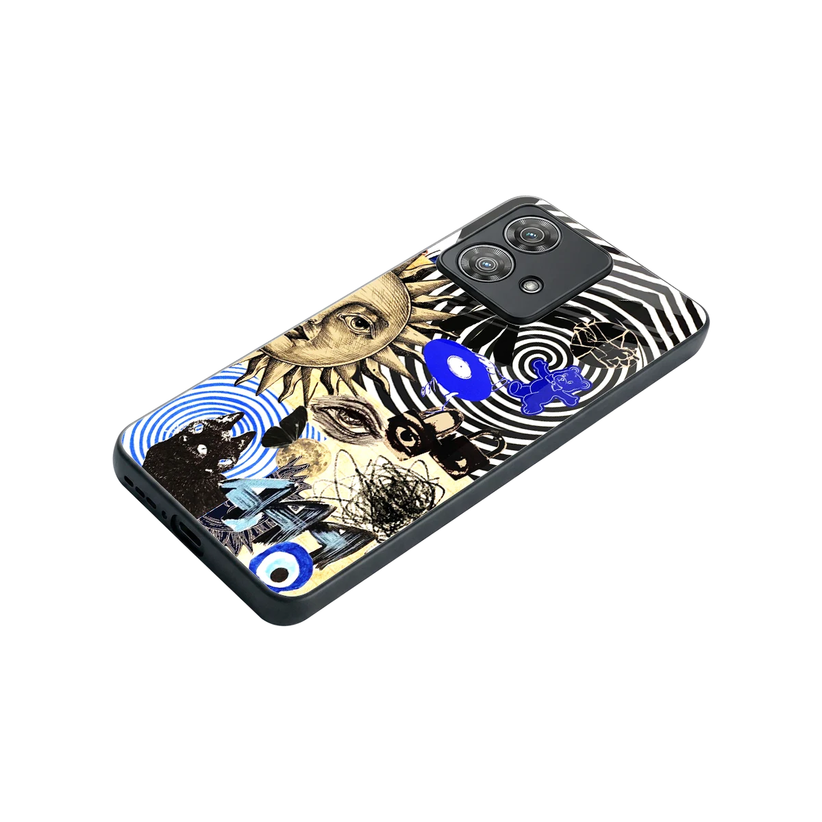 Psychedelic Vibes stylish phone case for motorola edge 40 neo 5g | glossy glass and slim fit