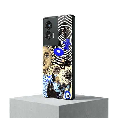 Psychedelic Vibes motorola edge 50 fusion mobile cover | shockproof glass phone case