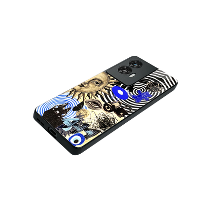 Psychedelic Vibes stylish phone case for motorola edge 50 fusion | glossy glass and slim fit