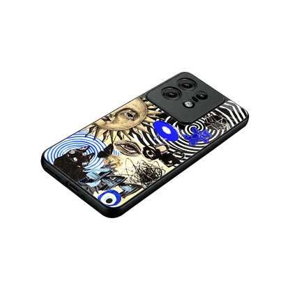 Psychedelic Vibes stylish phone case for motorola edge 50 pro | glossy glass and slim fit