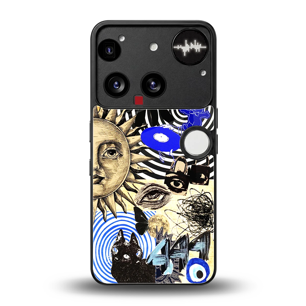 Psychedelic Vibes back phone cover | glass case for nothing phone 3
