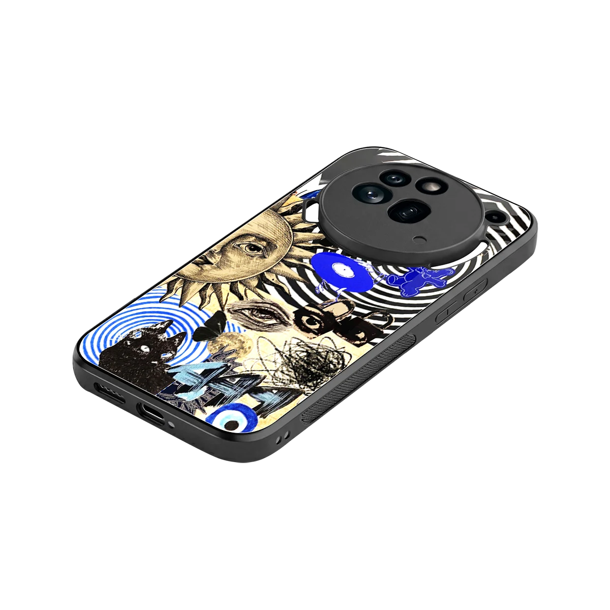 Psychedelic Vibes stylish phone case for nothing phone 3a pro | glossy glass and slim fit