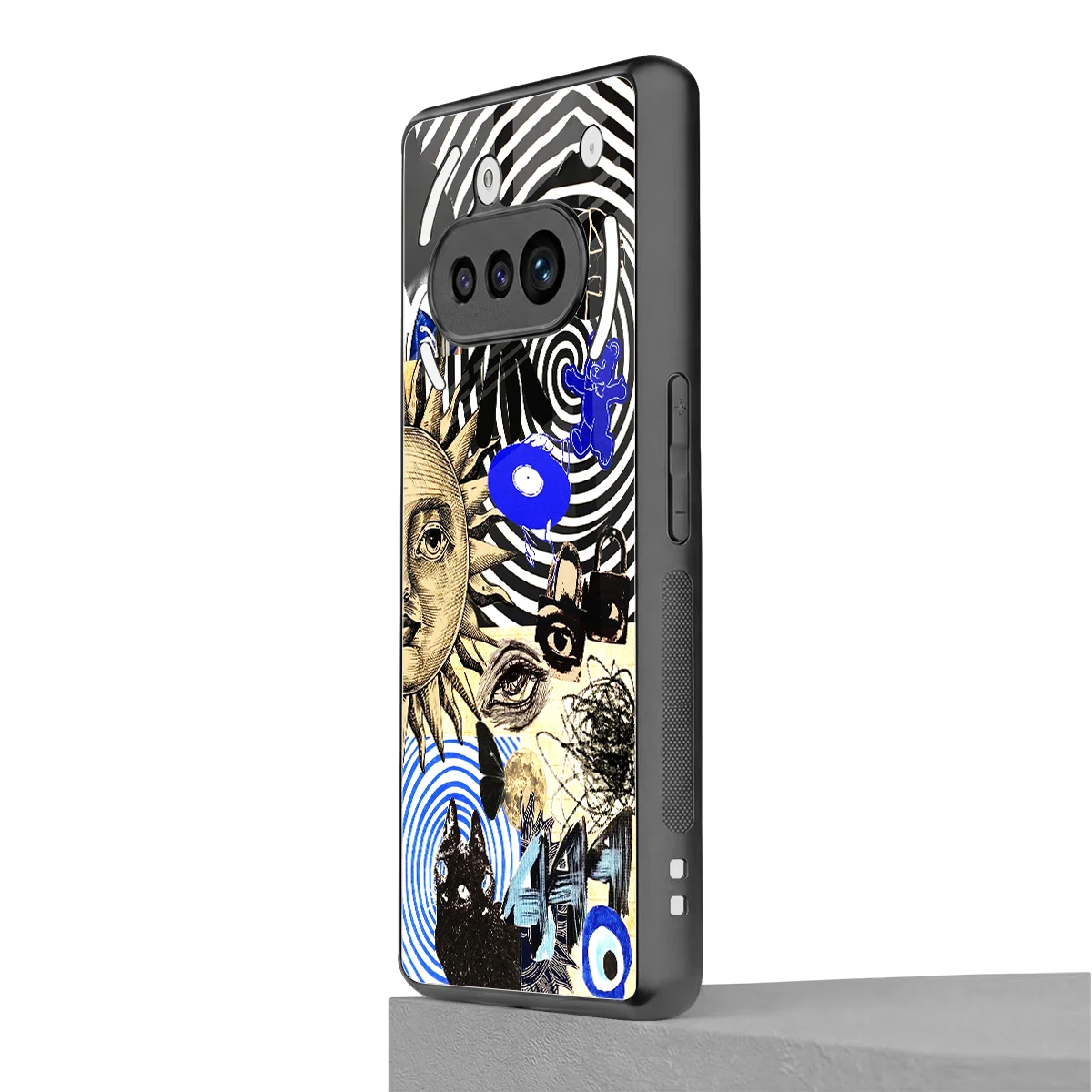 Psychedelic Vibes nothing phone 3a mobile cover | shockproof glass phone case