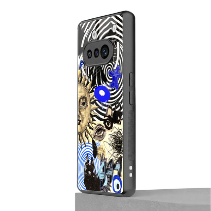 Psychedelic Vibes nothing phone 3a mobile cover | shockproof glass phone case