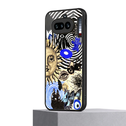 Psychedelic Vibes nothing phone 4a mobile cover | shockproof glass phone case