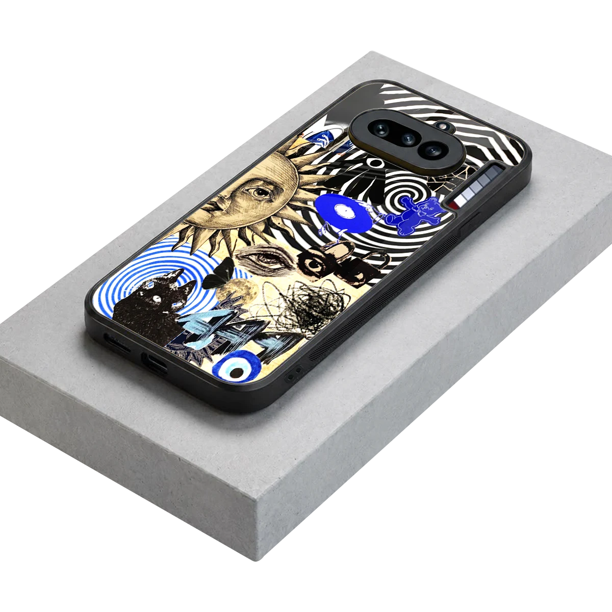 Psychedelic Vibes stylish phone case for nothing phone 4a | glossy glass and slim fit