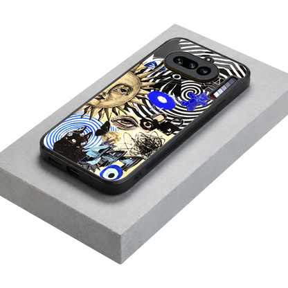Psychedelic Vibes stylish phone case for nothing phone 4a | glossy glass and slim fit