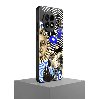 Psychedelic Vibes oneplus 13r mobile cover | shockproof glass phone case