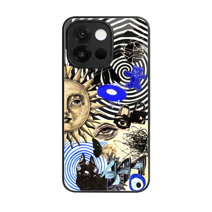 Psychedelic Vibes back phone cover | glass case for oneplus 13s