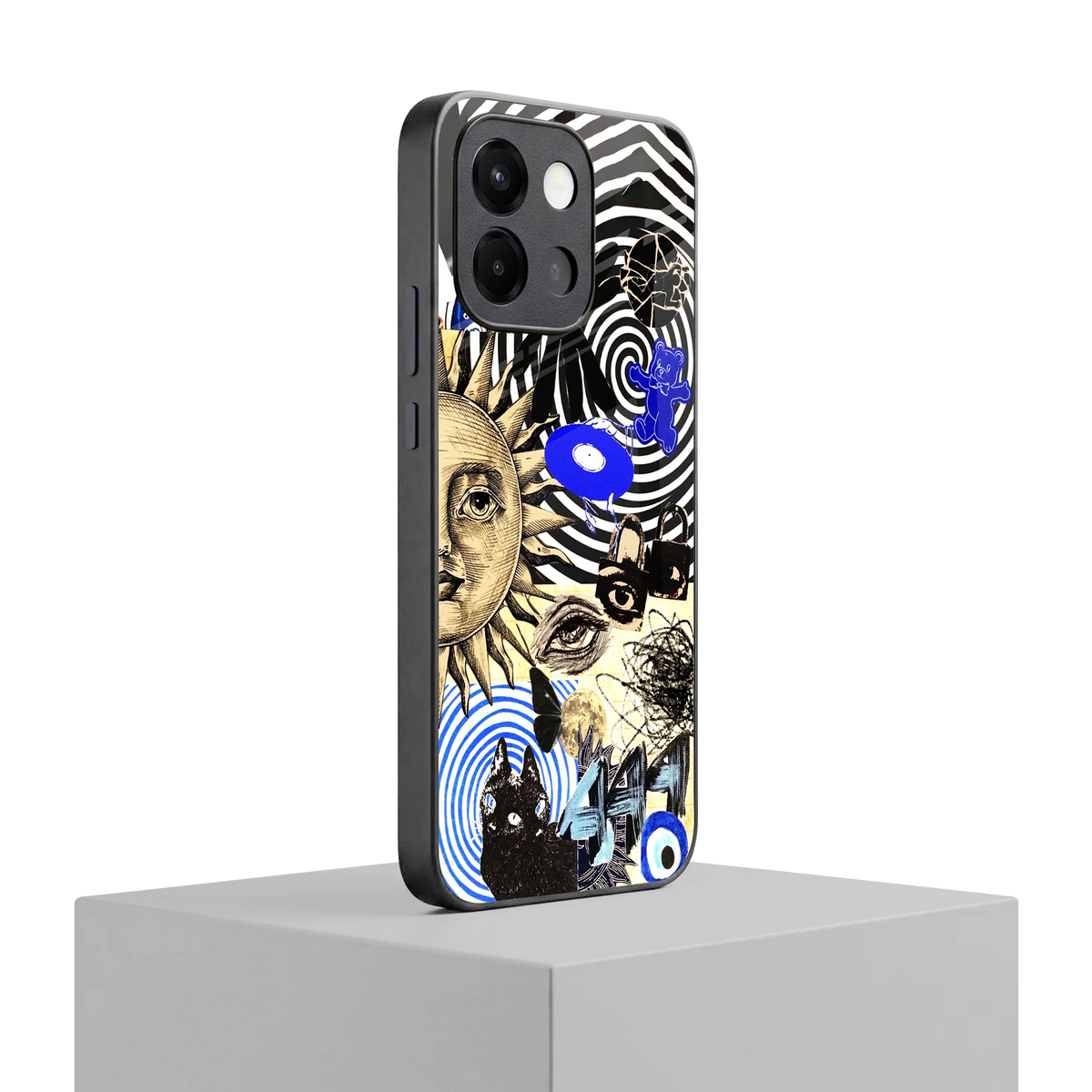 Psychedelic Vibes oneplus 13s mobile cover | shockproof glass phone case
