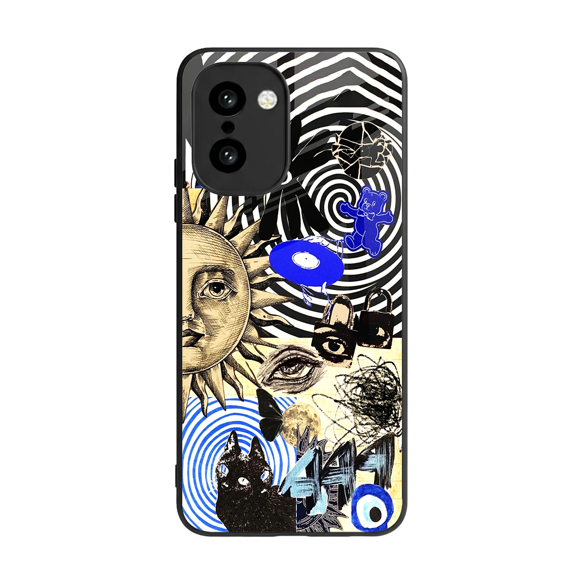 Psychedelic Vibes back phone cover | glass case for oneplus 15r