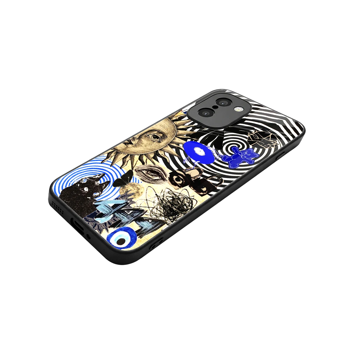 Psychedelic Vibes stylish phone case for oneplus 15r | glossy glass and slim fit