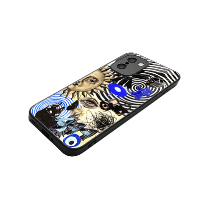 Psychedelic Vibes stylish phone case for oneplus 15r | glossy glass and slim fit