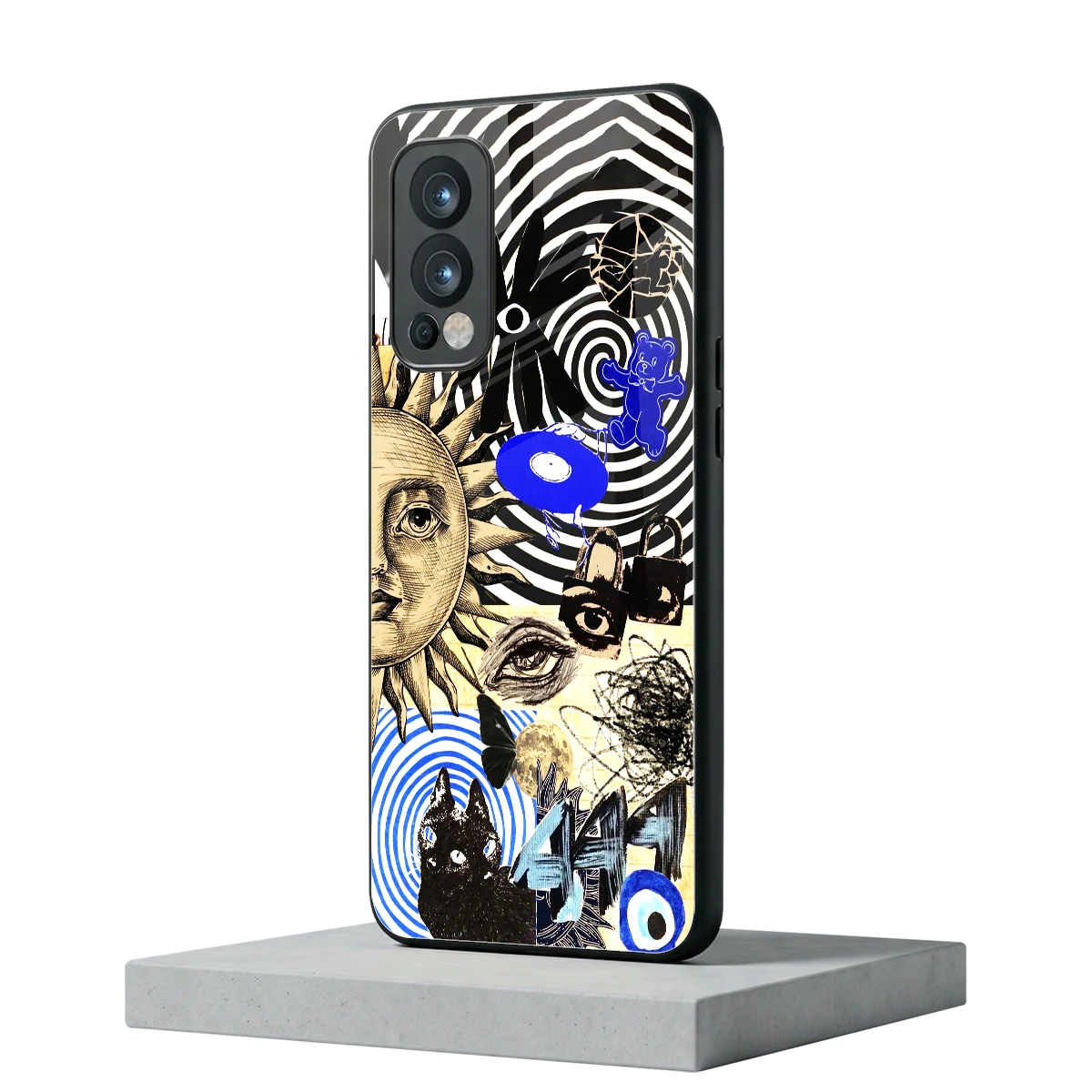 Psychedelic Vibes oneplus nord 2 mobile cover | shockproof glass phone case