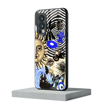 Psychedelic Vibes oneplus nord 2 mobile cover | shockproof glass phone case