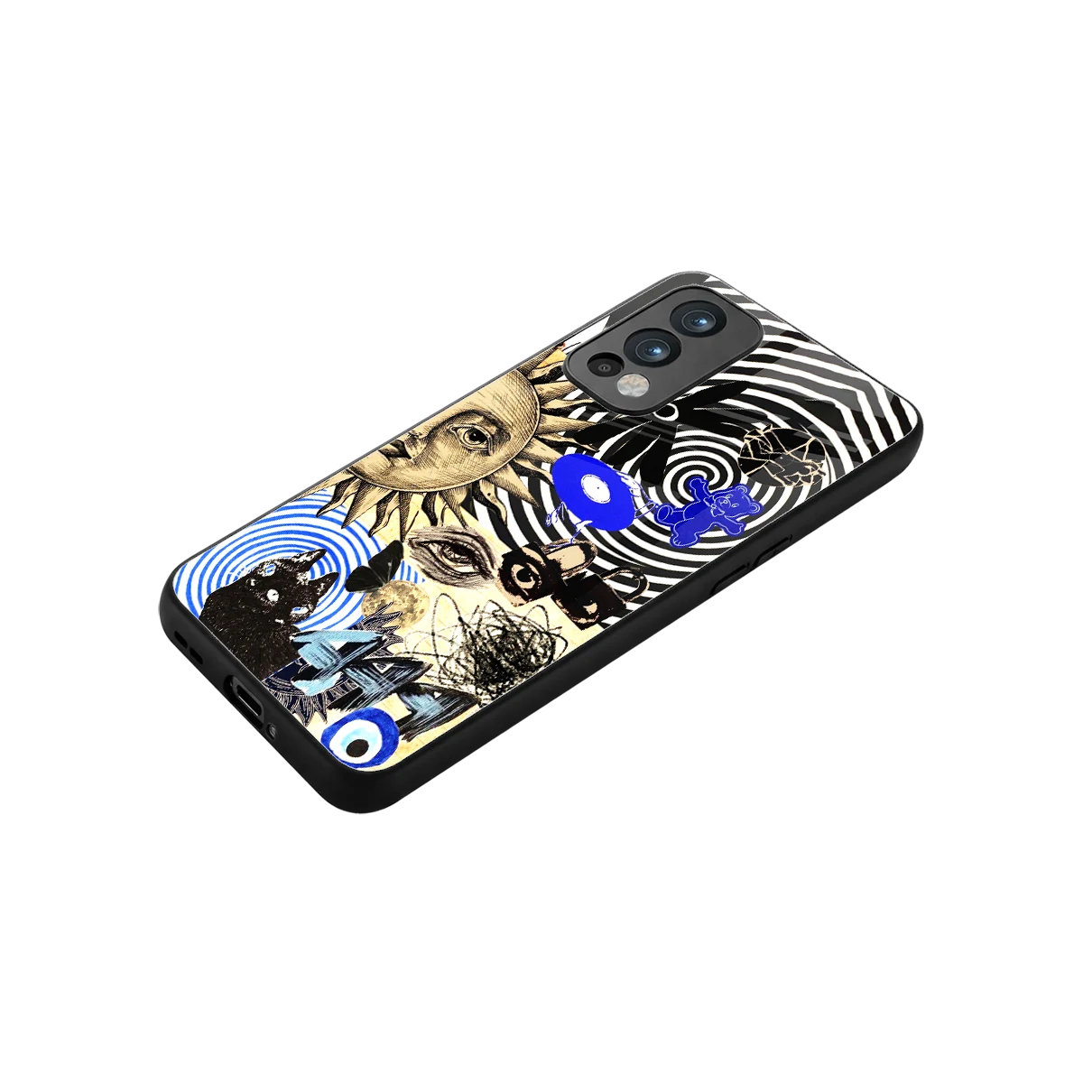 Psychedelic Vibes stylish phone case for oneplus nord 2 | glossy glass and slim fit