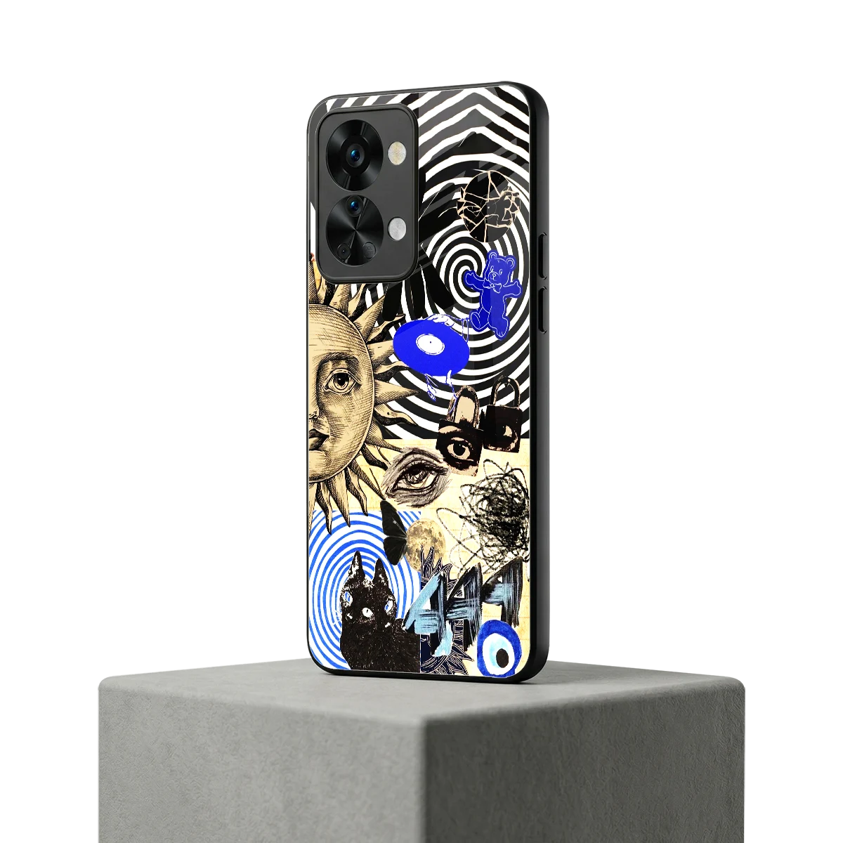 Psychedelic Vibes oneplus nord 2t mobile cover | shockproof glass phone case