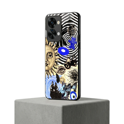 Psychedelic Vibes oneplus nord 2t mobile cover | shockproof glass phone case
