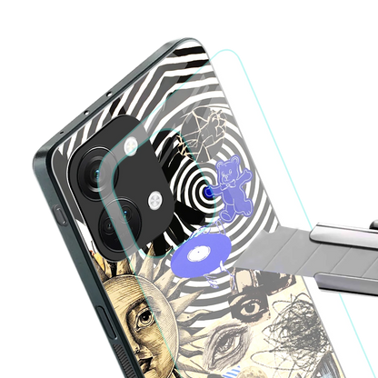 Psychedelic Vibes stylish phone case for oneplus nord 3 | glossy glass and slim fit