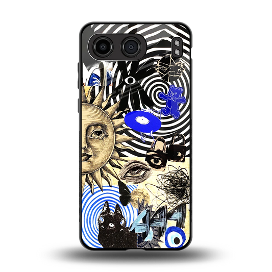 Psychedelic Vibes back phone cover | glass case for oneplus nord 4
