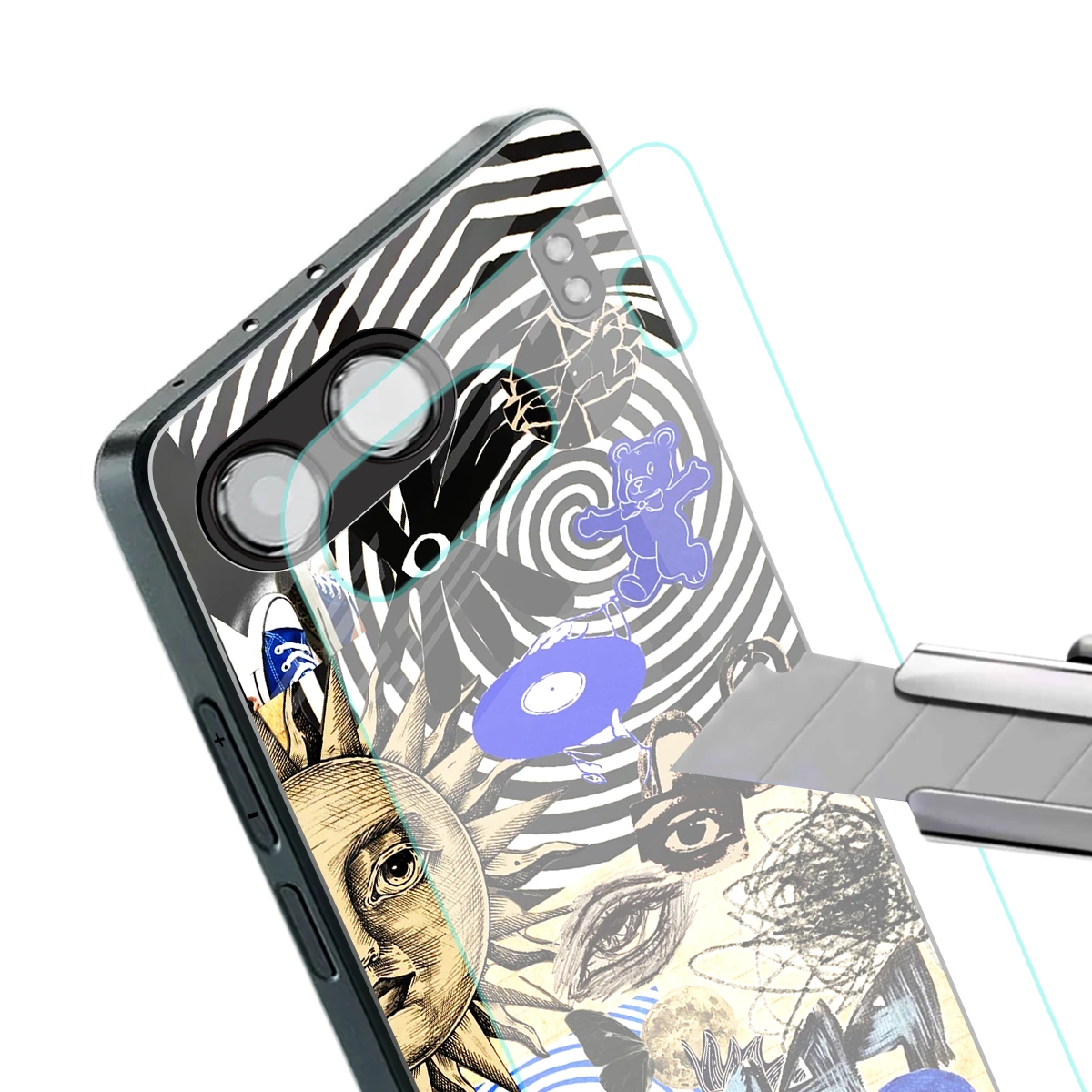 Psychedelic Vibes stylish phone case for oneplus nord 4 | glossy glass and slim fit