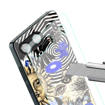 Psychedelic Vibes stylish phone case for oneplus nord 4 | glossy glass and slim fit