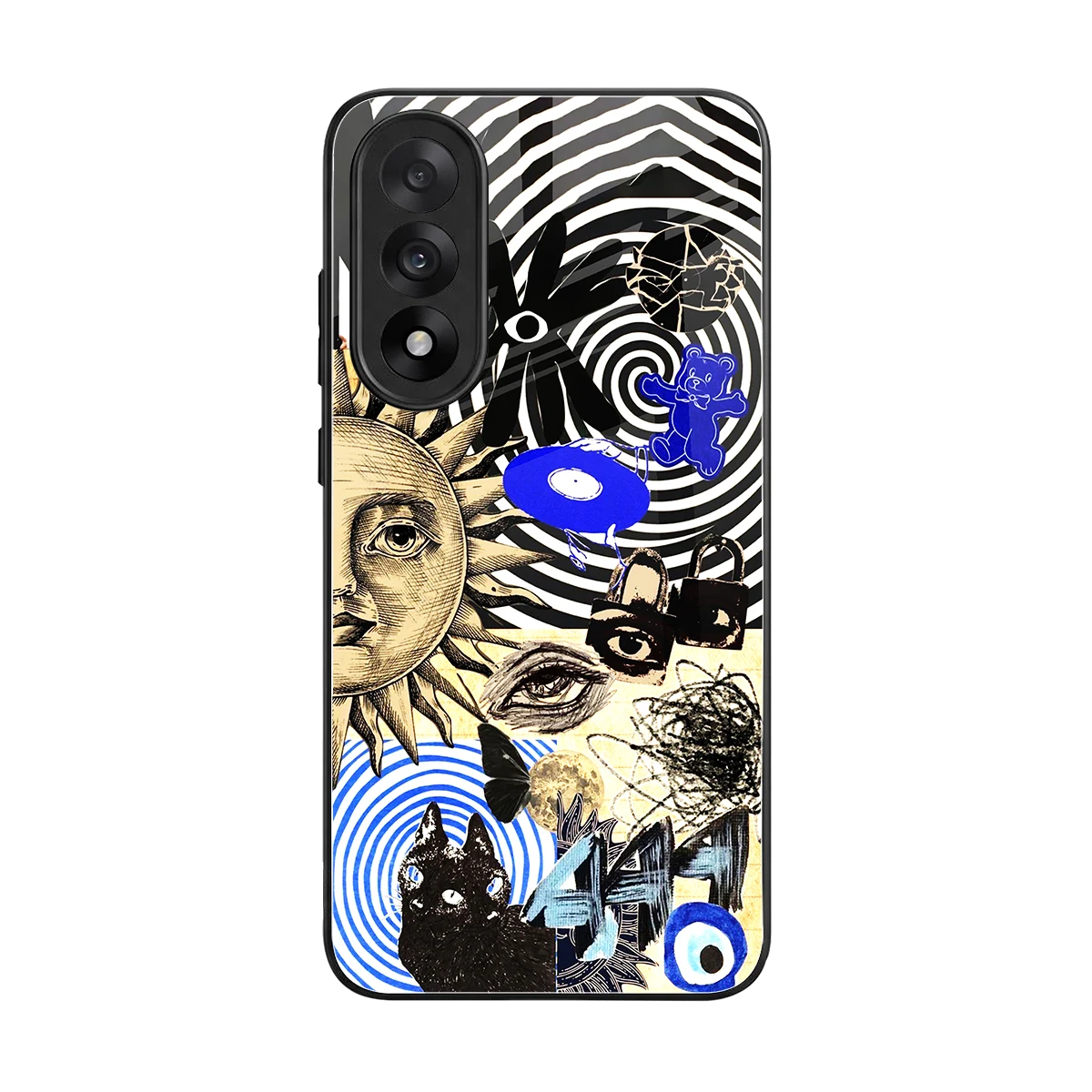 Psychedelic Vibes back phone cover | glass case for oneplus nord 5