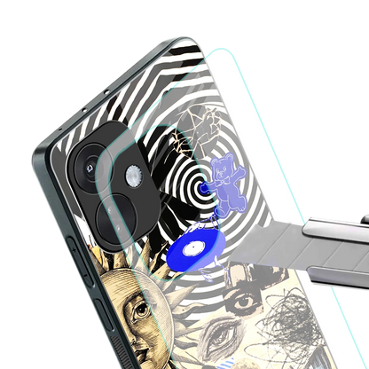 Psychedelic Vibes stylish phone case for oneplus nord ce 3 | glossy glass and slim fit
