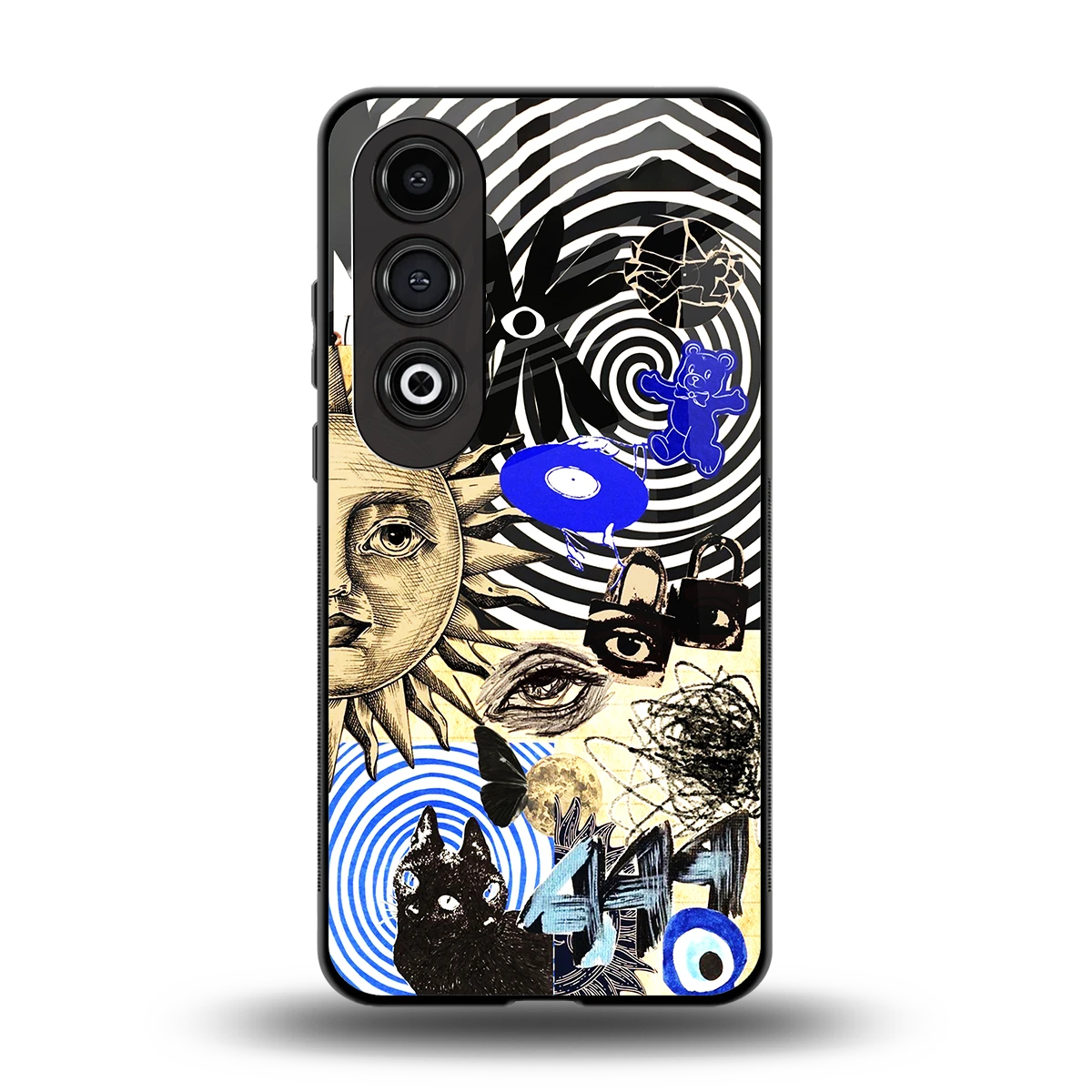 Psychedelic Vibes back phone cover | glass case for oneplus nord ce 4